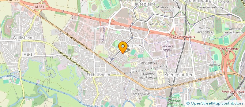 localisation de l'entreprise LES JARDIN D EUROPE à STRASBOURG