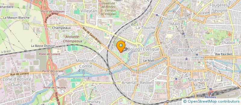 localisation de l'entreprise LES JARDINETS DE SAINT CYR à RENNES
