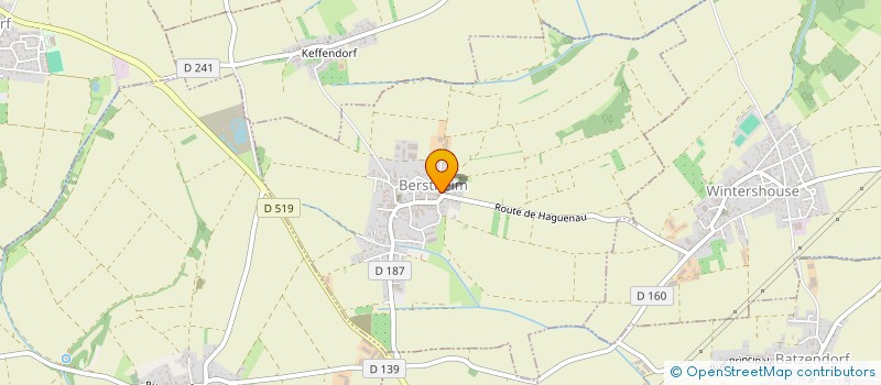 localisation de l'entreprise LES JARDINIERS  BERSTHEIM