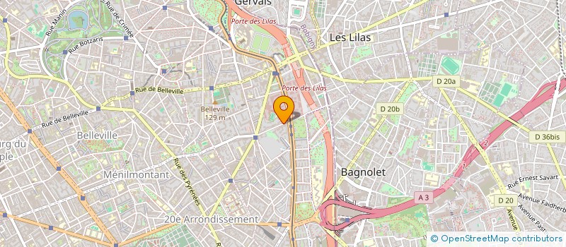 localisation de l'entreprise LES JARDINIERS A VELO à MONTREUIL