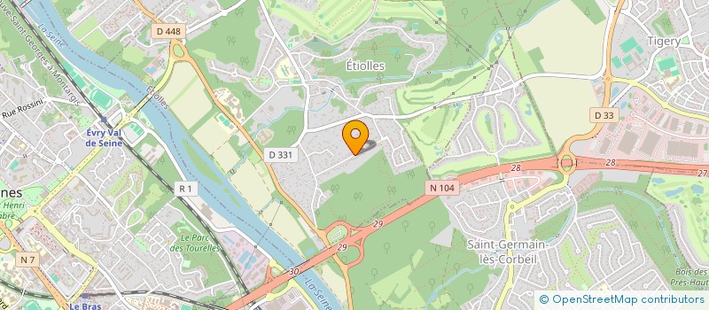 localisation de l'entreprise LES JARDINIERS D'ETIOLLES ET DES ALENTOURS  ETIOLLES