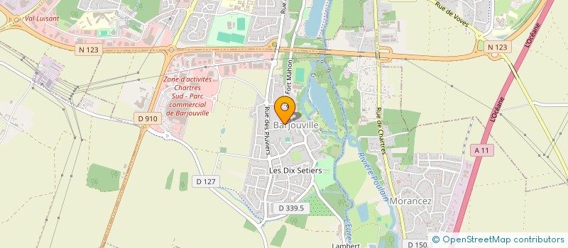 localisation de l'entreprise LES JARDINIERS DE BARJOUVILLE à BARJOUVILLE