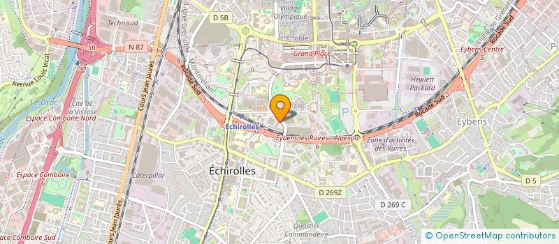 localisation de l'entreprise LES JARDINIERS DE GOLDEN PARC  ECHIROLLES