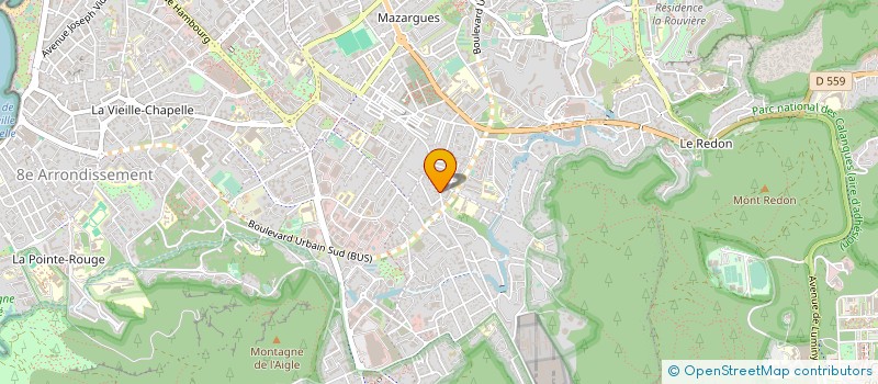 localisation de l'entreprise LES JARDINIERS DE MARSEILLE DU COEUR AU JARDIN à MARSEILLE 9EME