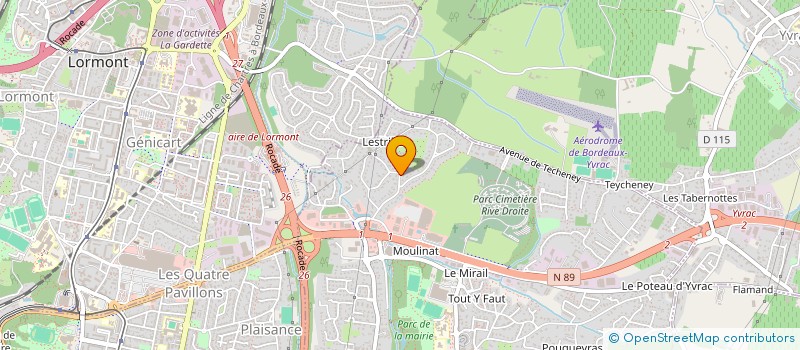 localisation de l'entreprise LES JARDINIERS DES COTEAUX à ARTIGUES-PRES-BORDEAUX