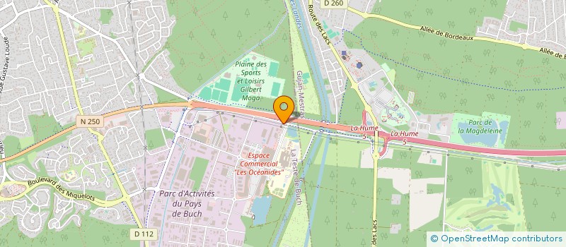 localisation de l'entreprise LES JARDINIERS DU BASSIN à LA TESTE-DE-BUCH