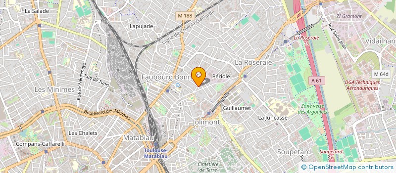 localisation de l'entreprise LES JARDINIERS DU FAUBOURG à TOULOUSE