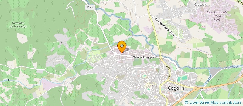 localisation de l'entreprise LES JARDINIERS DU GOLFE à COGOLIN