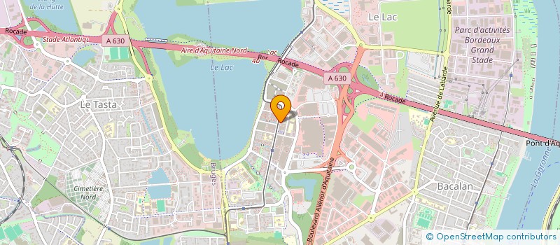 localisation de l'entreprise LES JARDINIERS DU LAC  BORDEAUX