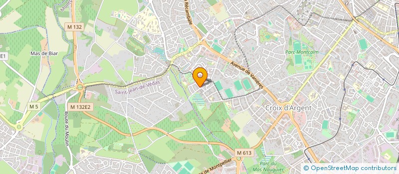 localisation de l'entreprise LES JARDINIERS DU RIEUCOULON à MONTPELLIER