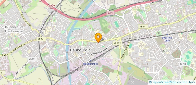 localisation de l'entreprise LES JARDINIERS HALLENNOIS  HALLENNES-LEZ-HAUBOURDIN