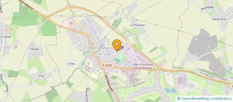 localisation de l'entreprise LES JARDINIERS PONT-A-MARCQUOIS  PONT-A-MARCQ