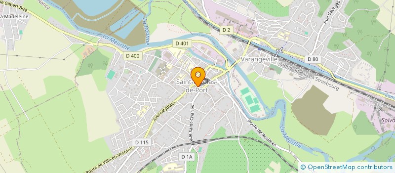 localisation de l'entreprise LES JARDINIERS PORTOIS à SAINT-NICOLAS-DE-PORT