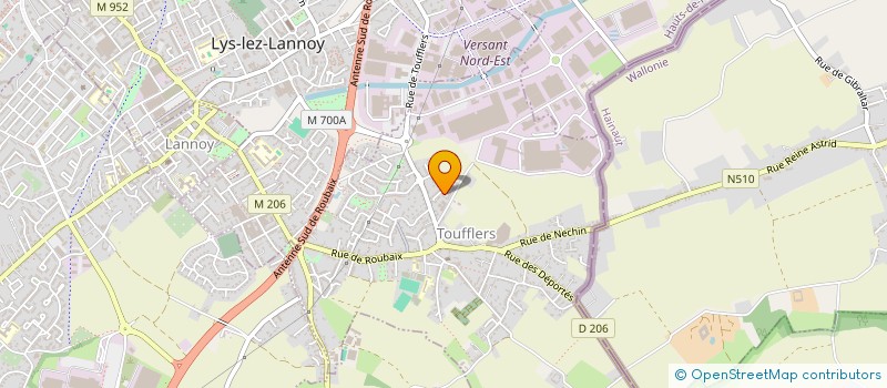 localisation de l'entreprise LES JARDINIERS TOUFFLERSOIS  TOUFFLERS