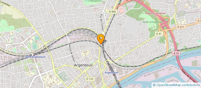 localisation de l'entreprise LES JARDINS  ARGENTEUIL