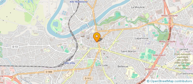 localisation de l'entreprise LES JARDINS  ALBI