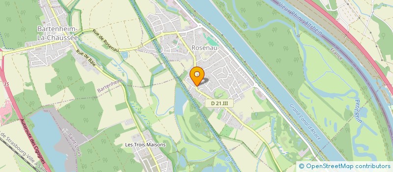 localisation de l'entreprise LES JARDINS  ROSENAU