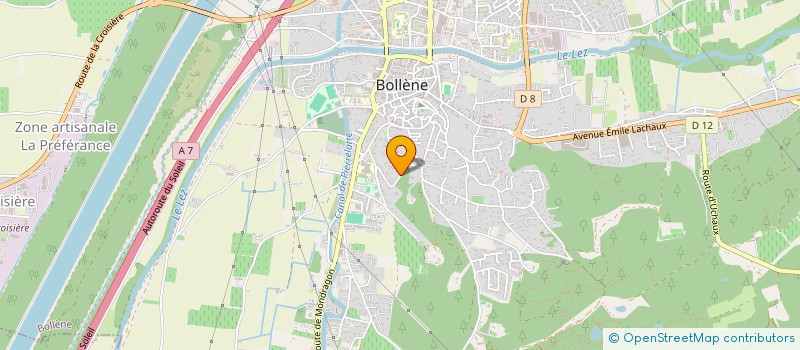 localisation de l'entreprise LES JARDINS  BOLLENE