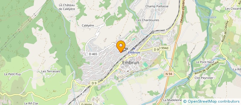 localisation de l'entreprise LES JARDINS  EMBRUN