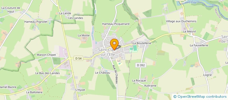 localisation de l'entreprise LES JARDINS  SAINT-CLAIR-SUR-L'ELLE