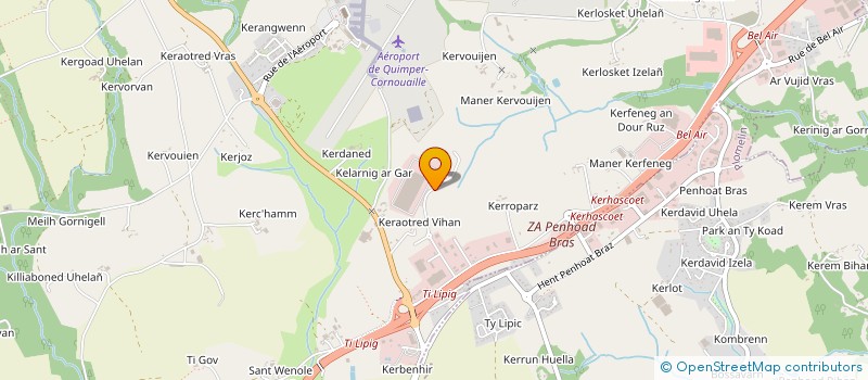 localisation de l'entreprise LES JARDINS  PLUGUFFAN