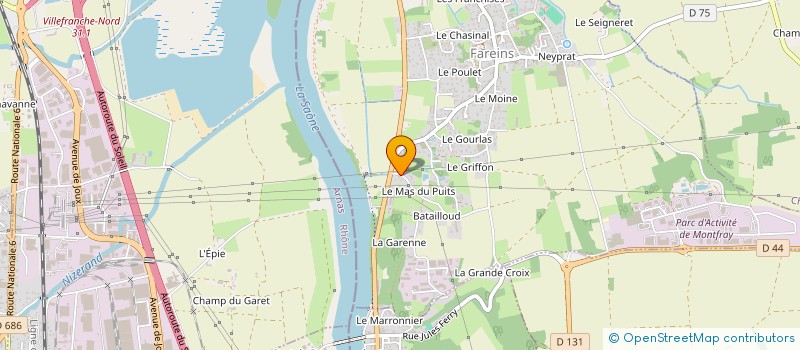 localisation de l'entreprise LES JARDINS A NUEL à FAREINS