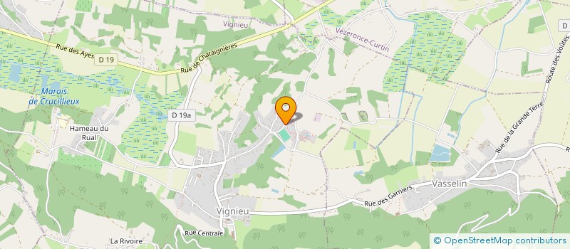 localisation de l'entreprise LES JARDINS ALPINS  VIGNIEU