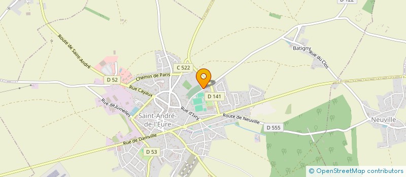 localisation de l'entreprise LES JARDINS ANDRESIENS  SAINT-ANDRE-DE-L'EURE