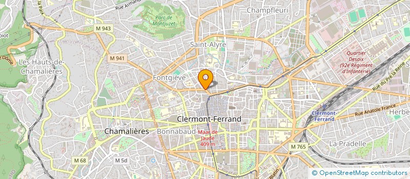 localisation de l'entreprise LES JARDINS ANGLAIS  CLERMONT-FERRAND
