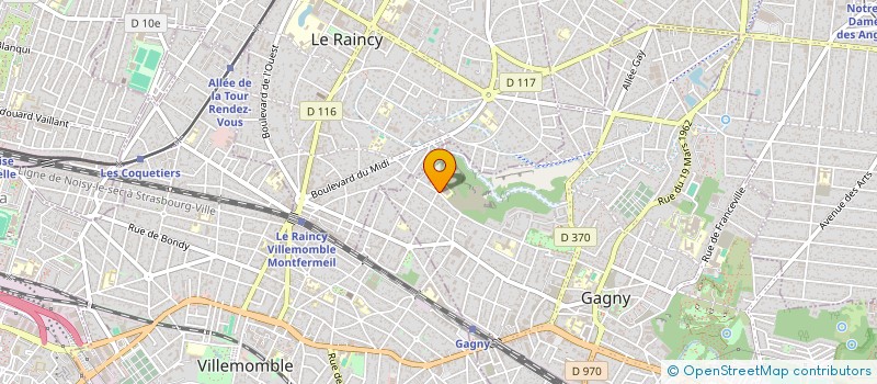 localisation de l'entreprise LES JARDINS ANNE FRANK à GAGNY