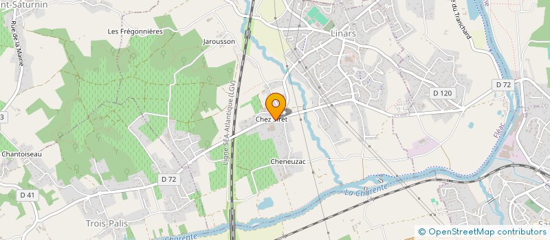 localisation de l'entreprise LES JARDINS AU NATUREL DE L'ANGOUMOIS à FLEAC