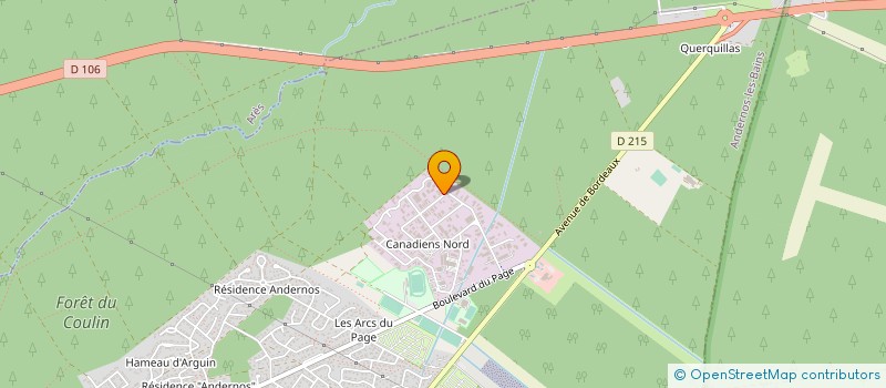 localisation de l'entreprise LES JARDINS AU SERVICE DE LA PERSONNE à ANDERNOS-LES-BAINS