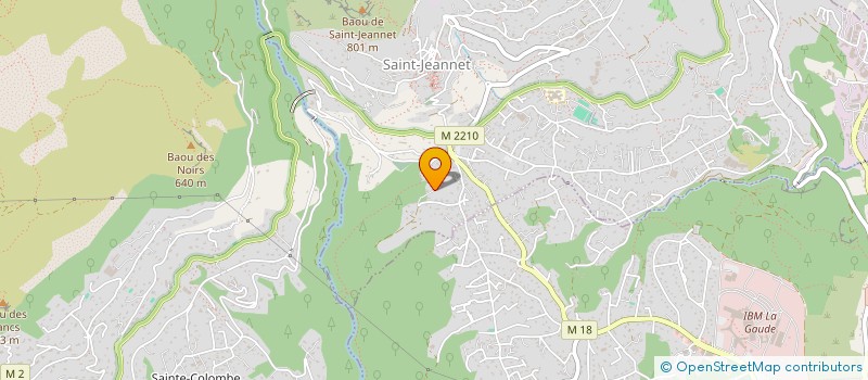 localisation de l'entreprise LES JARDINS AZUREENS  LA GAUDE