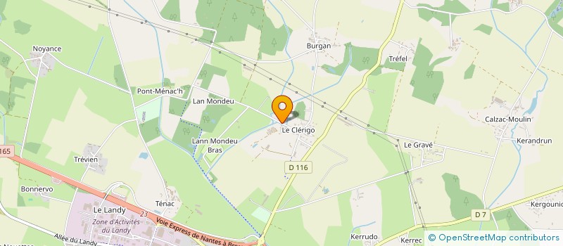 localisation de l'entreprise LES JARDINS BIO  SAINT-NOLFF