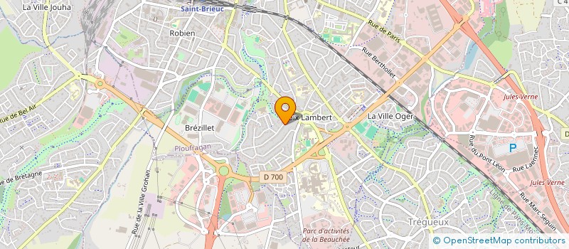 localisation de l'entreprise LES JARDINS BRIOCHINS à SAINT-BRIEUC