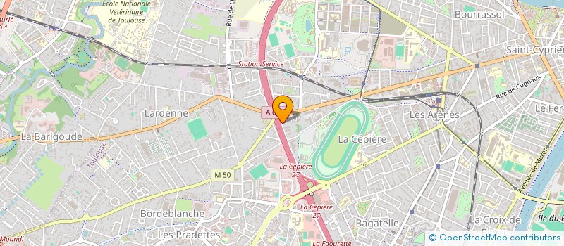 localisation de l'entreprise LES JARDINS CHLOROPHYLLES à TOULOUSE
