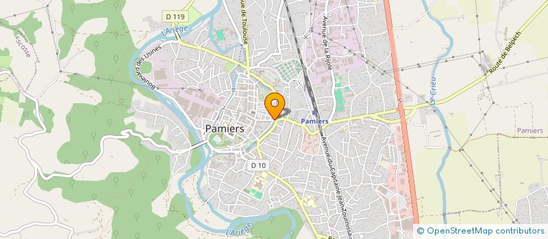 localisation de l'entreprise LES JARDINS CITADINS à PAMIERS