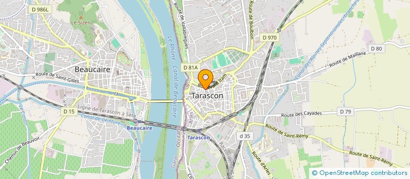 localisation de l'entreprise LES JARDINS CITOYENS DE JEANNE  TARASCON