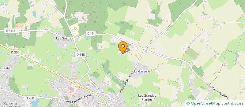 localisation de l'entreprise LES JARDINS COQUETS  PARIGNE-L'EVEQUE