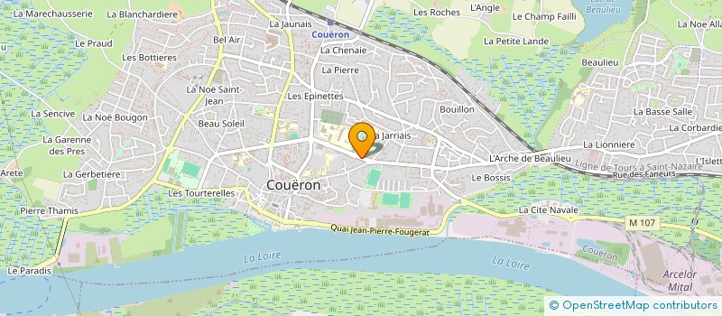 localisation de l'entreprise LES JARDINS COUERONNAIS à COUERON