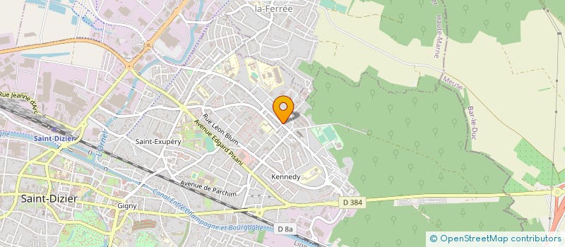 localisation de l'entreprise LES JARDINS D'A COTE à SAINT-DIZIER