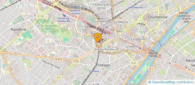 localisation de l'entreprise LES JARDINS D'ABRAXAS 1  MALAKOFF