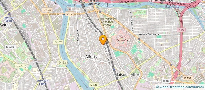 localisation de l'entreprise LES JARDINS D'ADAM à ALFORTVILLE