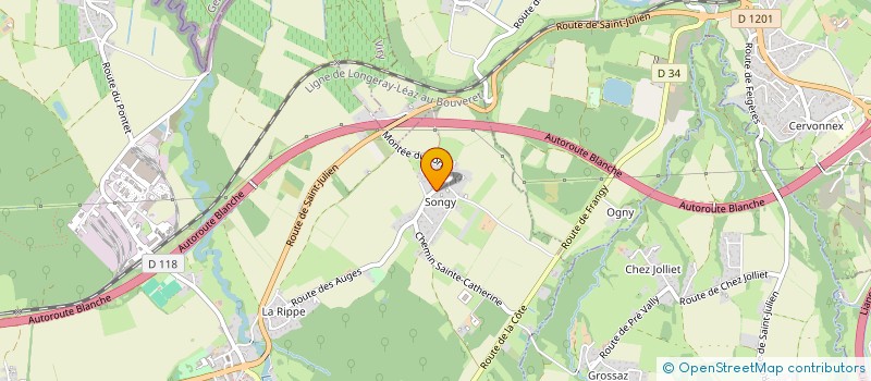 localisation de l'entreprise LES JARDINS D'AGNES  VIRY