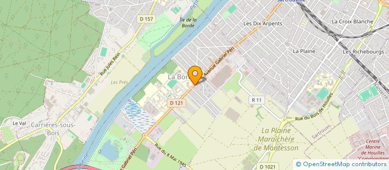 localisation de l'entreprise LES JARDINS D AGO  MONTESSON