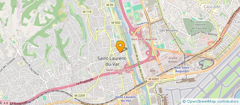 localisation de l'entreprise LES JARDINS D'AKHANTA  SAINT-LAURENT-DU-VAR