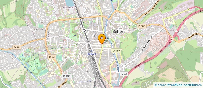 localisation de l'entreprise LES JARDINS D ALADIN à BELFORT