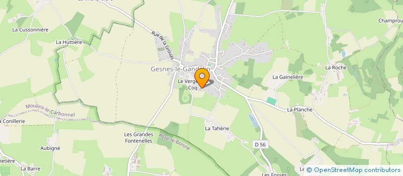 localisation de l'entreprise LES JARDINS D'ALENCON  GESNES-LE-GANDELIN