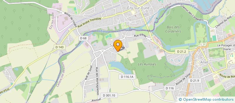 localisation de l'entreprise LES JARDINS D'ALIZEE à SAUSSAY