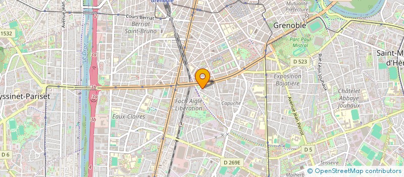 localisation de l'entreprise LES JARDINS D'AMAKRYS à GRENOBLE